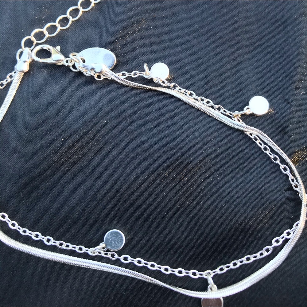 Silver anklet